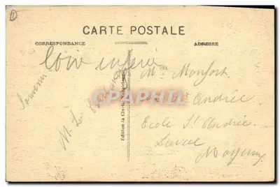 St-NAZAIRE (L.-Inf.) — Les Phares de la Nouvelle entrée du Port — A. B. — Verso