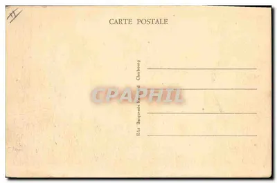 Environ de Cherbourg — Le Cap de la Hague — Raz Blanchard où a sombré le Submersible « Vendémiaire » — Éditeur : Édit Becquerel — Verso