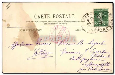 Cap Ferret - Molo na wybrzeżu Côte d'Argent — Wydawca: Le Phare - BR - 1171 — Rewers