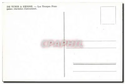 Tropas Francesas — rearmadas se exercitam — — Verso