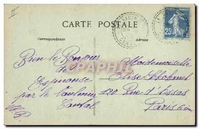 Wisiarka nad Merle — Cérrèze — wydawnictwo B. Vautier & A. Alzé — Rewers