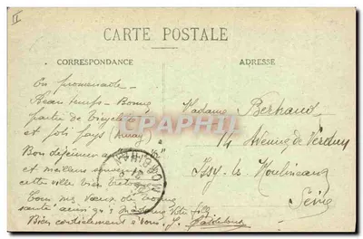 Arredores de AURAY - O Ponte do Bono — Coleção H. Laurent, Port-Louis — Verso