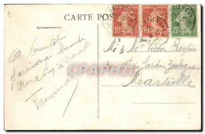 Lembrança do Berry — Coleção G. G., Châteauroux — Verso