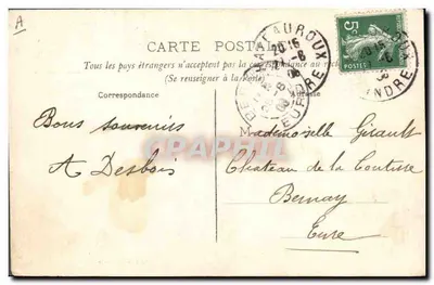 Sceny z Berrichon — La Routie — Wydawnictwo Marmour, Châteauroux — Rewers