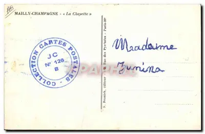 Mulheres colhendo uvas — cena de vinha — editor S. Roanich, n° 126 — Verso