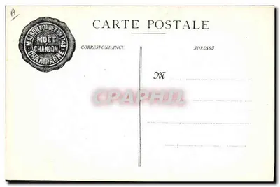 Padiglione della Casa MOËT & CHANDON di Epernay — Ausstellung Turin 1911 — Foto. Em. Choque, Verlag Épernay — Rückseite