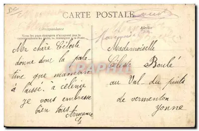 Fabricação do PETIT-BEURRE LU — Sala das cortadoras — Lefèvre-Utile — Verso