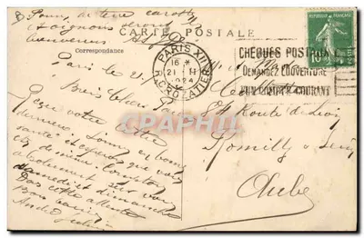 La Lime PAUL DUFLOS a du MORDANT — Manufatura de Limes Pinças Ferramentas — CH. CHAURE Sucursal — 5, rue Sedaine PARIS (XI) — Verso