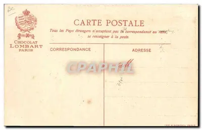 Grisélidis — Contos de Perrault — Chocolat Lombart — Verso