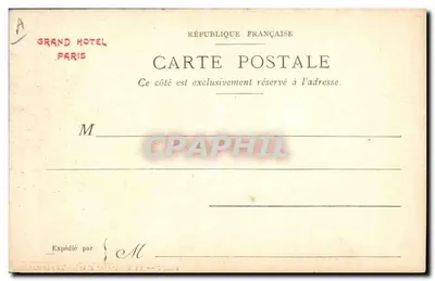 Paris — La Madeleine und der Boulevard de la Madeleine — Georges Raffin — Rückseite
