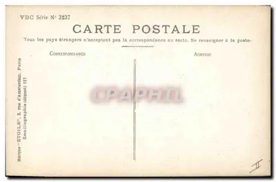 Bukiet chryzantem — wydawca VBC, seria 3237 — Rewers