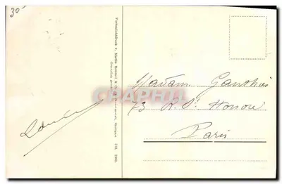 Rosas — flor e botões — editor Martin Rommel & Cie, Paris — Verso