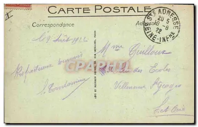 Le Havre — Nowa Przystań przy niskiej wodzie — n°103 — Rewers