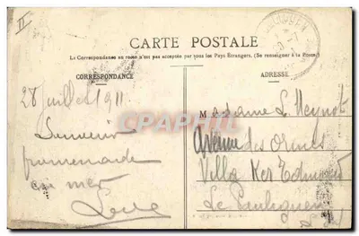 Le Grand Charpentier — Molo Loiry — Wydawnictwo Colle nr 196 — Rewers
