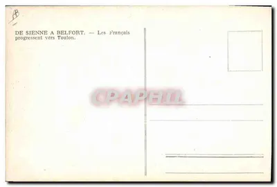 Soldats français en marche — scène de guerre — éditeur non visible — Reverso