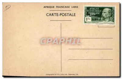 Brazzaville (A.E.F.) — Sự đến của Tướng De Gaulle tại thủ đô của nước Pháp Tự do — 24 Tháng 10 năm 1940 — Mặt sau