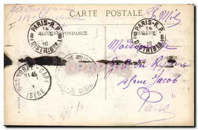 Grenoble — Most wiszący i Ste-Marie-d'en-Haut — P. Gaude (n°159) — Rewers
