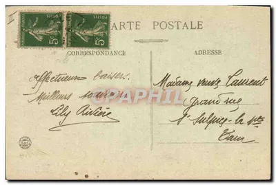 Bourrée d'Auvergne — Quatrième figure — Rilournelle — Éditeur non identifié, n° de série non visible — Verso