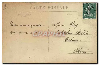 La Dentellière com o xale — série 5518 — Editor Le Puy — Verso