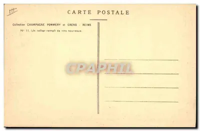 Bodega de vinos nuevos — Colección Champagne Pommery et Greno - Reims — N° 11 — Reverso