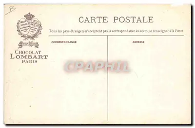 Marcha real española — Chocolat Lombart — editor Chocolat Lombart, París — Reverso
