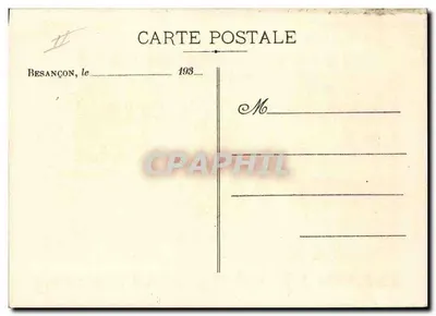 Biscotaria Franc-Comtoise — especialidades de bricelets e gaufretas — F. Buhler-Panier, Besançon — Verso