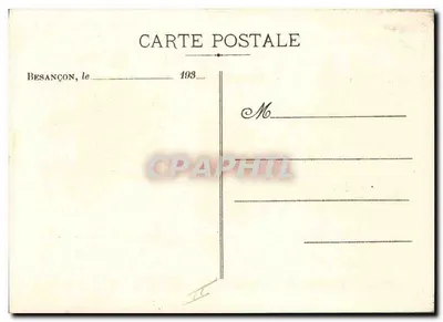 Fábrica de bolos Franc-Comtosa — Especialidades de bricelets e gaufretas — F. Buhler-Panier, Besançon — Verso