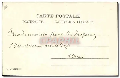 Mulheres e porcos — cena de fazenda — editor M. M. Vienne, n° III — Verso