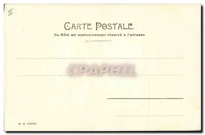Criança enviando uma carta — decoração de praça — M. M. Vienne — Verso