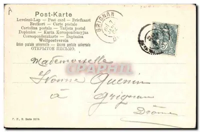 Propozycja małżeństwa — scena klasztorna — wydawca P. F. B. seria 2279 — Rewers