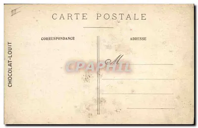 Paris — Les Invalides — Chocolat-Louit — Verso