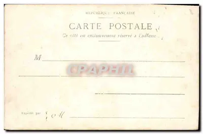 Paris, Avenida do Bois de Boulogne — pintura de Georges Stein — editor não visível — Verso
