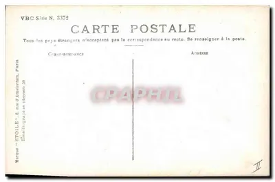 Rosas com flores bicolor — VBC Série N. 3372 — Marca 'ÉTOILE' Paris — Verso