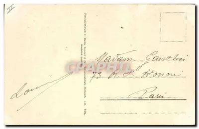 Pansée — flor colorida — editor Martin Bonnel & Cie, Strasbourg — Verso