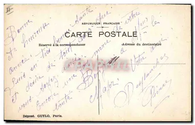 Rosas — Boa Ano — Depositado GUYLO, Paris — Verso