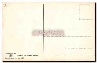 Róże — ilustracja kolorowana — Conrad Ferdinand Meyer, seria 501, nr 698 — Rewers