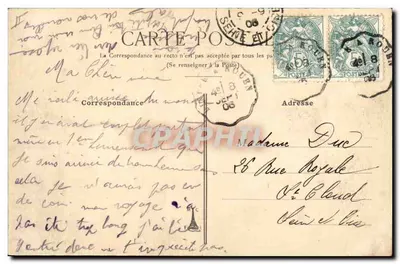 Dieppe — Visboote die terugkeren naar de haven — Uitgever onbekend, n°2 — Achterkant