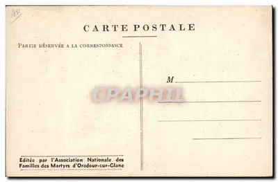 Oradour-sur-Glane — Identificatie van de lichamen — Documenten Archief — Achterkant