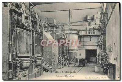 Estação de Eletricidade — Moët & Chandon — Fot. Em. Choque, Imp.-Ed. F. Forney