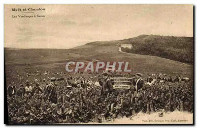 As Colheitas em Saran — Moët et Chandon — Fot. Em. Choque, Imp. Edit. Epernay
