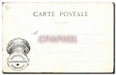 ÉPERNAY — MISE EN BOUTEILLES — Kolekcja Champagnewego Merciera — Staerck, Paryż — Rewers