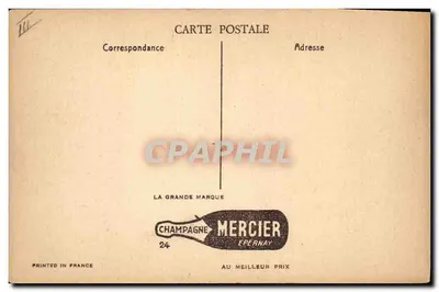 Champagne Mercier — Algemene uitzicht van de installaties in Épernay — Uitgever Mercier — Achterkant