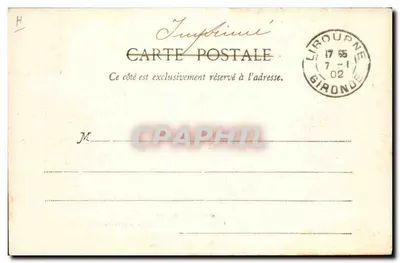 Vendanges no Libournais (Os Carregadores de Cestas) — (792) — Impressora G. Fournoue, Libourne — Verso
