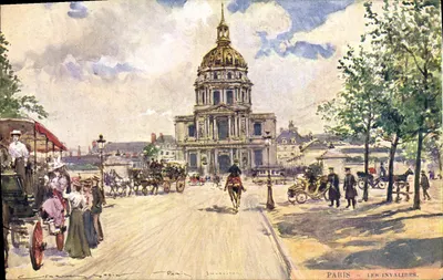 Paris - Les Invalides — ilustração de Gérard Stein — editor C. Beriot