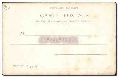 Paris, Cour du Carrousel — vista pintada por Georges Stein — Paris, Tourneux — Verso