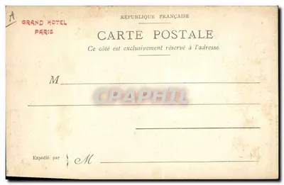 Paris, o Font do Carrousel — ilustração de Georges Stein — editor não visível — Verso