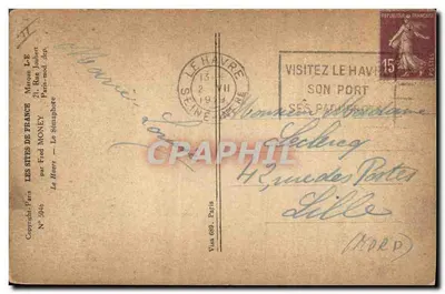 Le Havre — Le Sénaphore — autorstwo Fred Money, N° 689 — Rewers