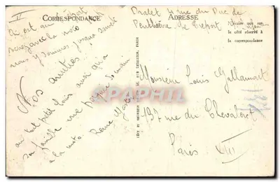 Le Tréport — O Farol — LL — Verso