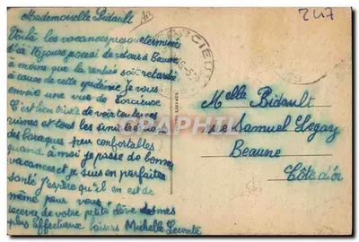 Corcieux, Cidade martirizada (47 fuzilados, 201 deportados) queimada viva em 15 de Novembro de 1944 — Foto Lievaux — Verso