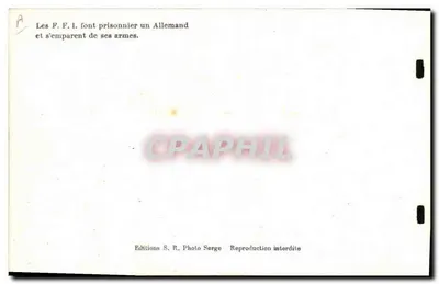 Os F.F.I. capturam um alemão — Edições S.R. Photo Serge — Verso